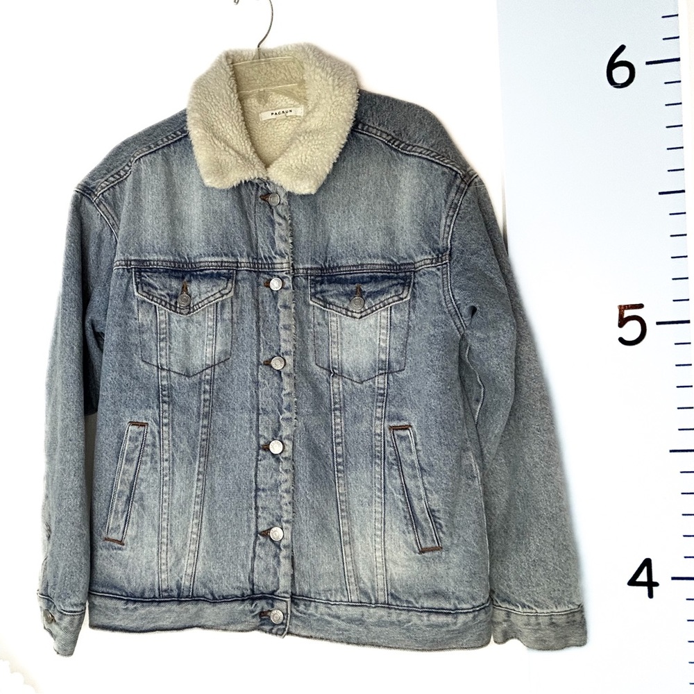 Pacsun‎ Denim Blue Jean Lined Jacket XS Trucker Jacket